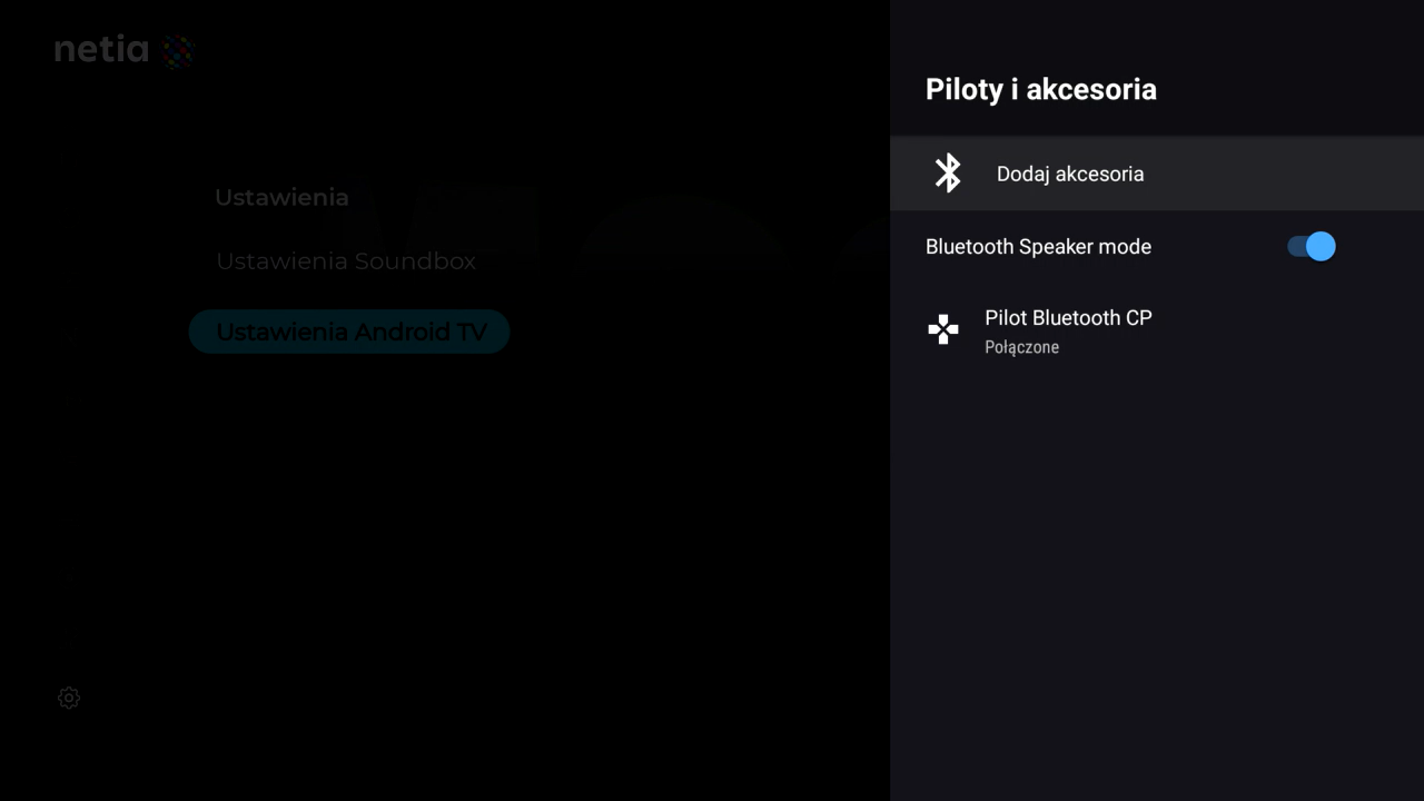 Netia Soundbox 4K - dodanie urządzenia Bluetooth