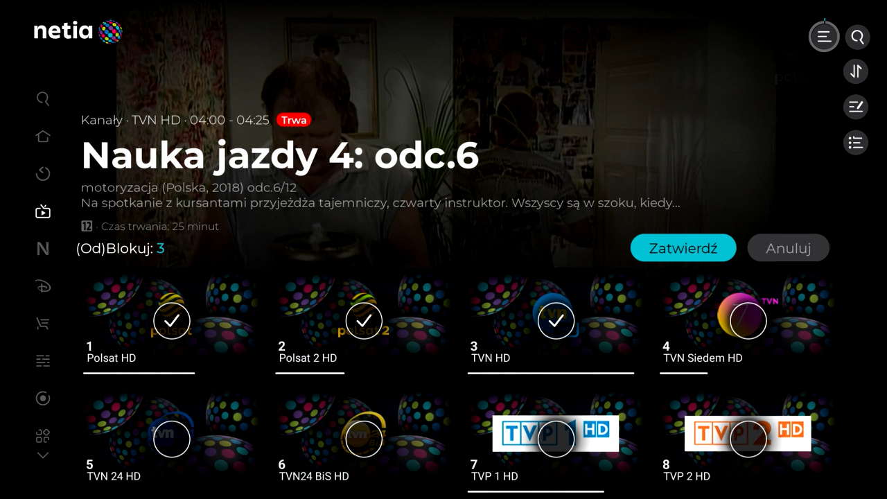 Netia Soundbox 4K - kontrola rodzicielska