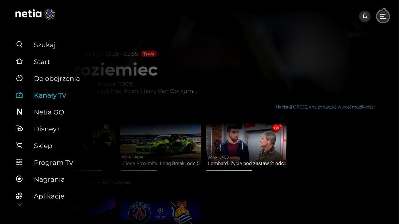 Netia Soundbox 4K - Tworzenie nowej listy kanałów ulubionych