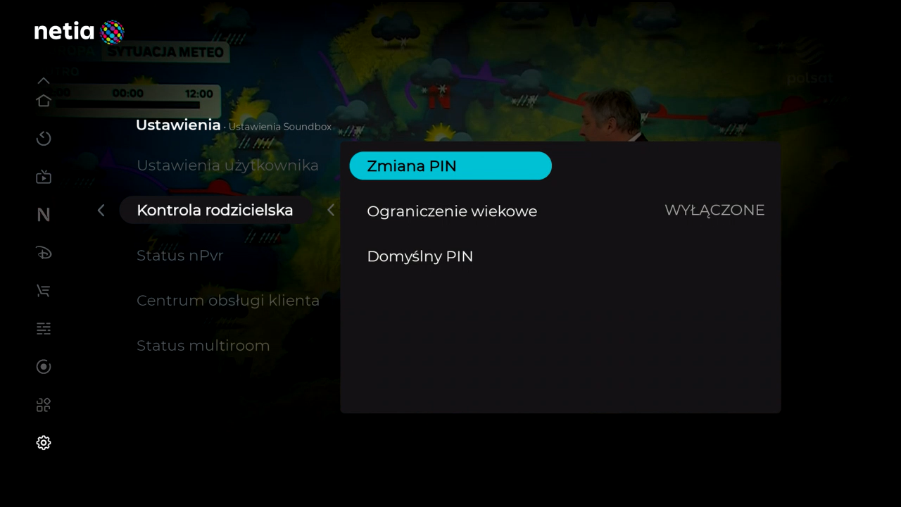 Netia Soundbox 4K - zmiania numeru PIN
