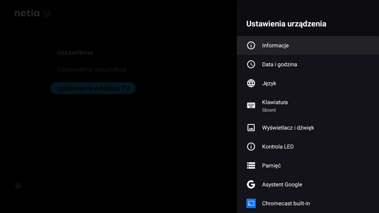 Netia Soundbox 4K - reset dekodera do ustawień fabrycznych