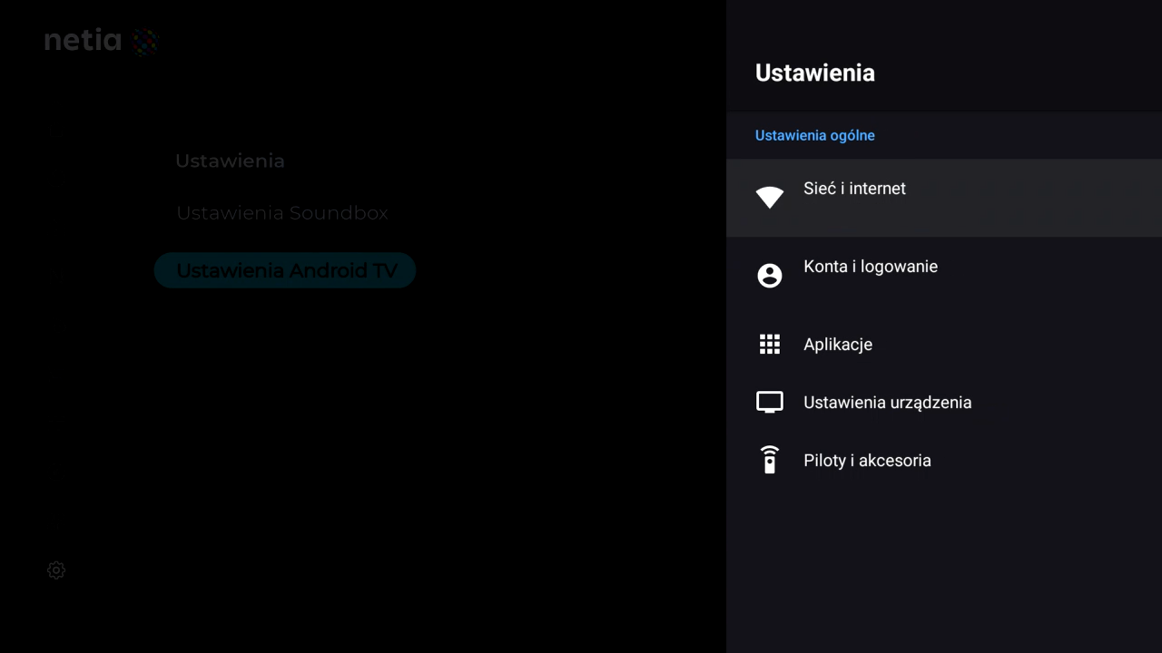 Netia Soundbox 4K - połączenie z siecią bezprzewodową Wi-Fi