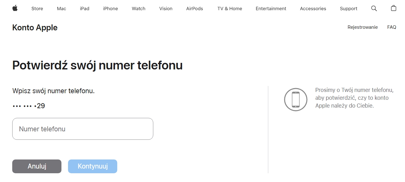 Apple TV - logowanie