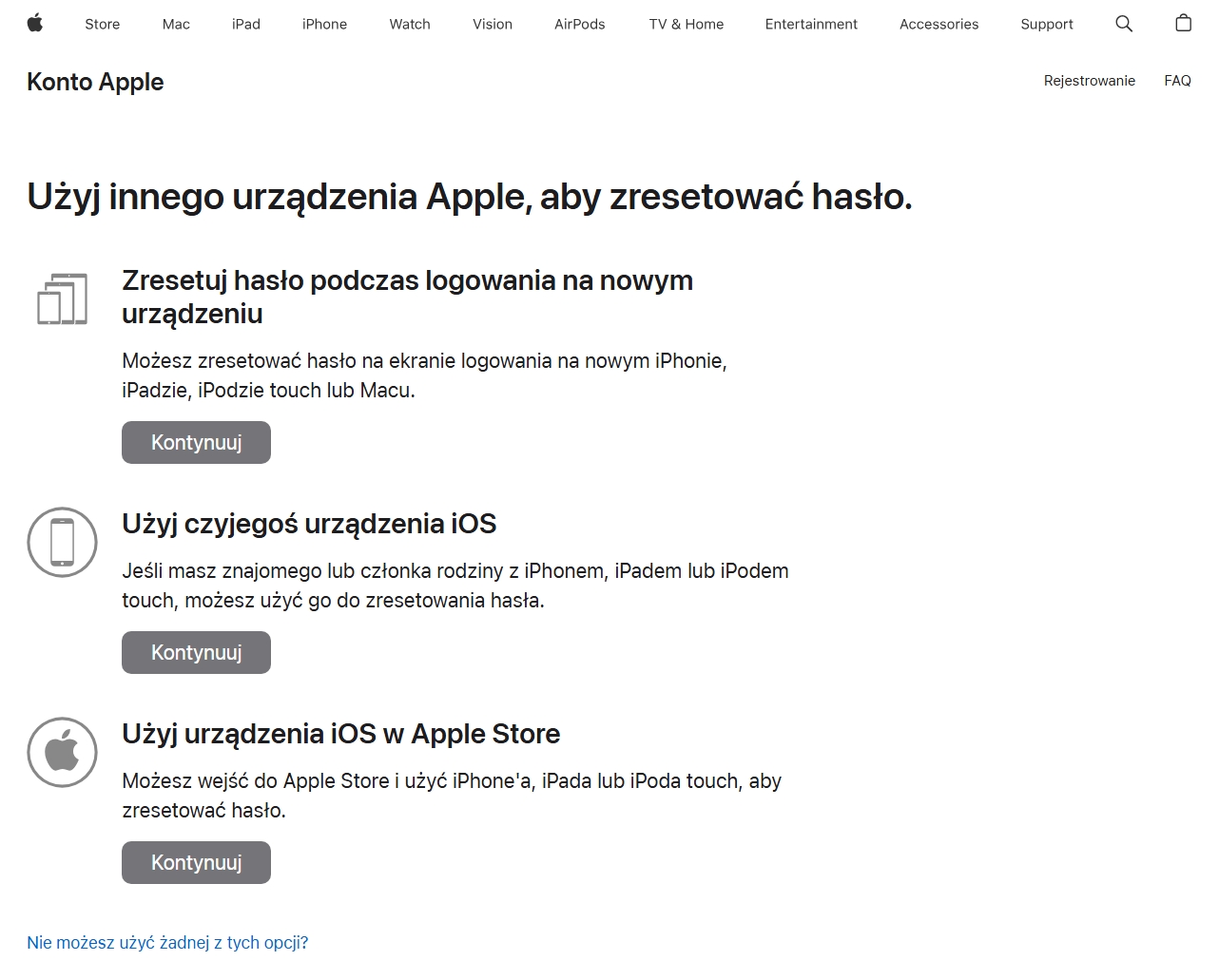 Apple TV - logowanie
