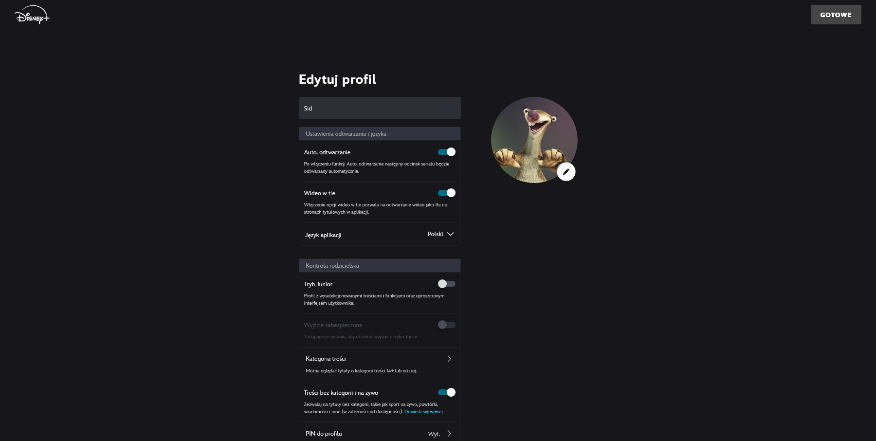 Disney - profil