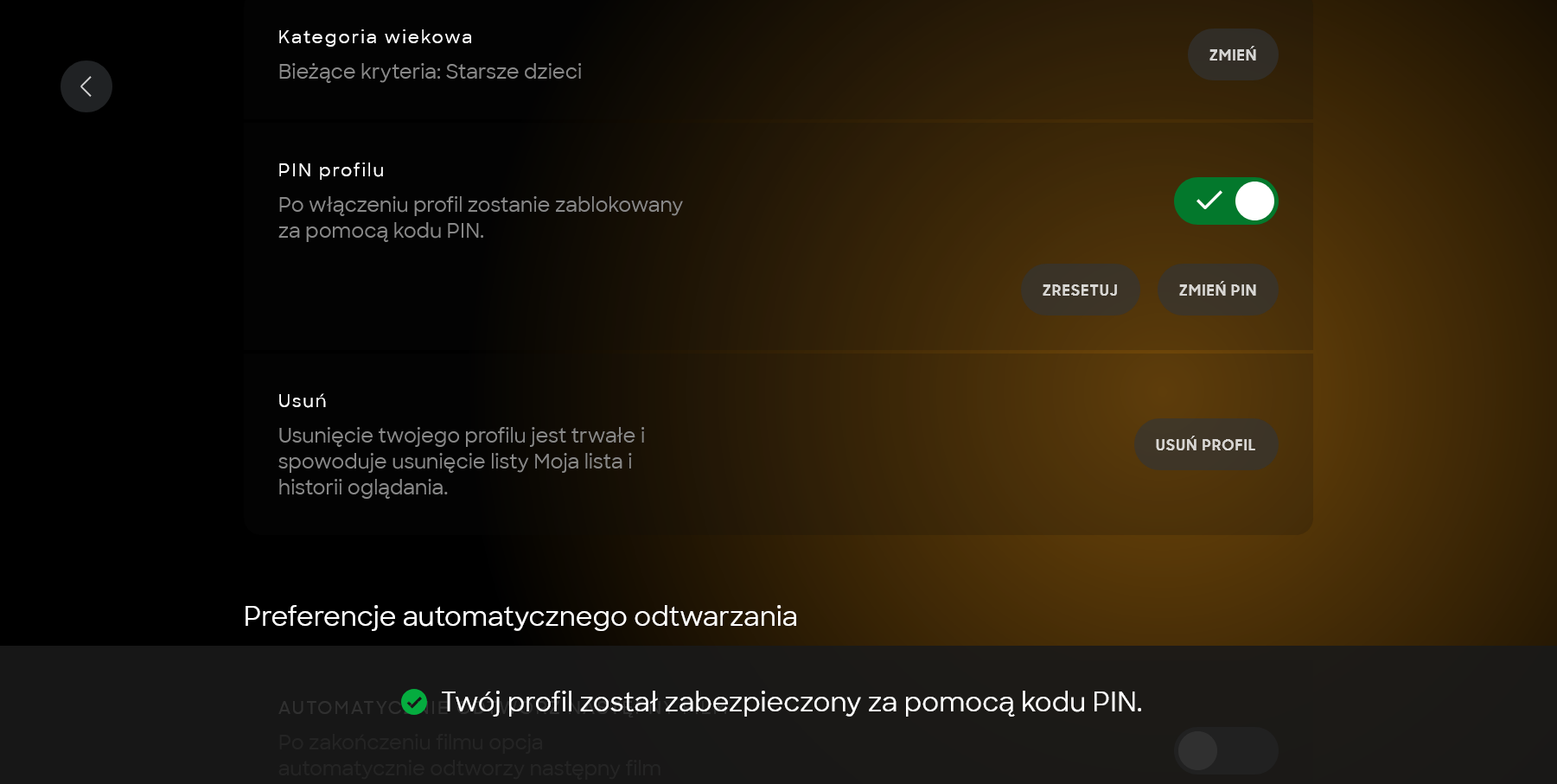 SkyShowtime - kontrola rodzicielska