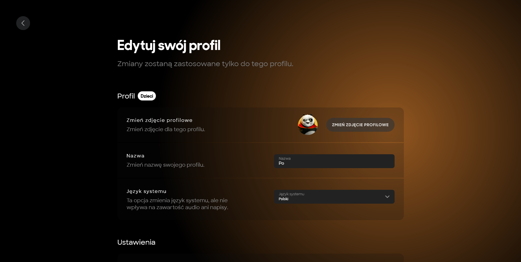 SkyShowtime - profil dodanie/edycja/usunięcie