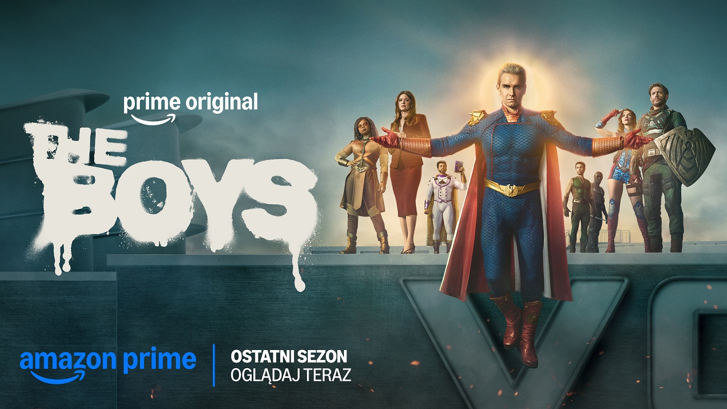plakat z serialu The Boys - główni bohaterowie
