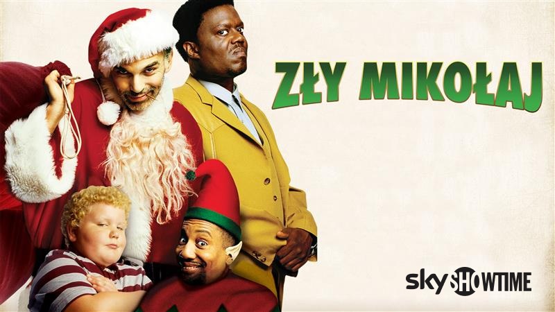 plakat z filmu Zły Mikołaj - główni bohaterowie