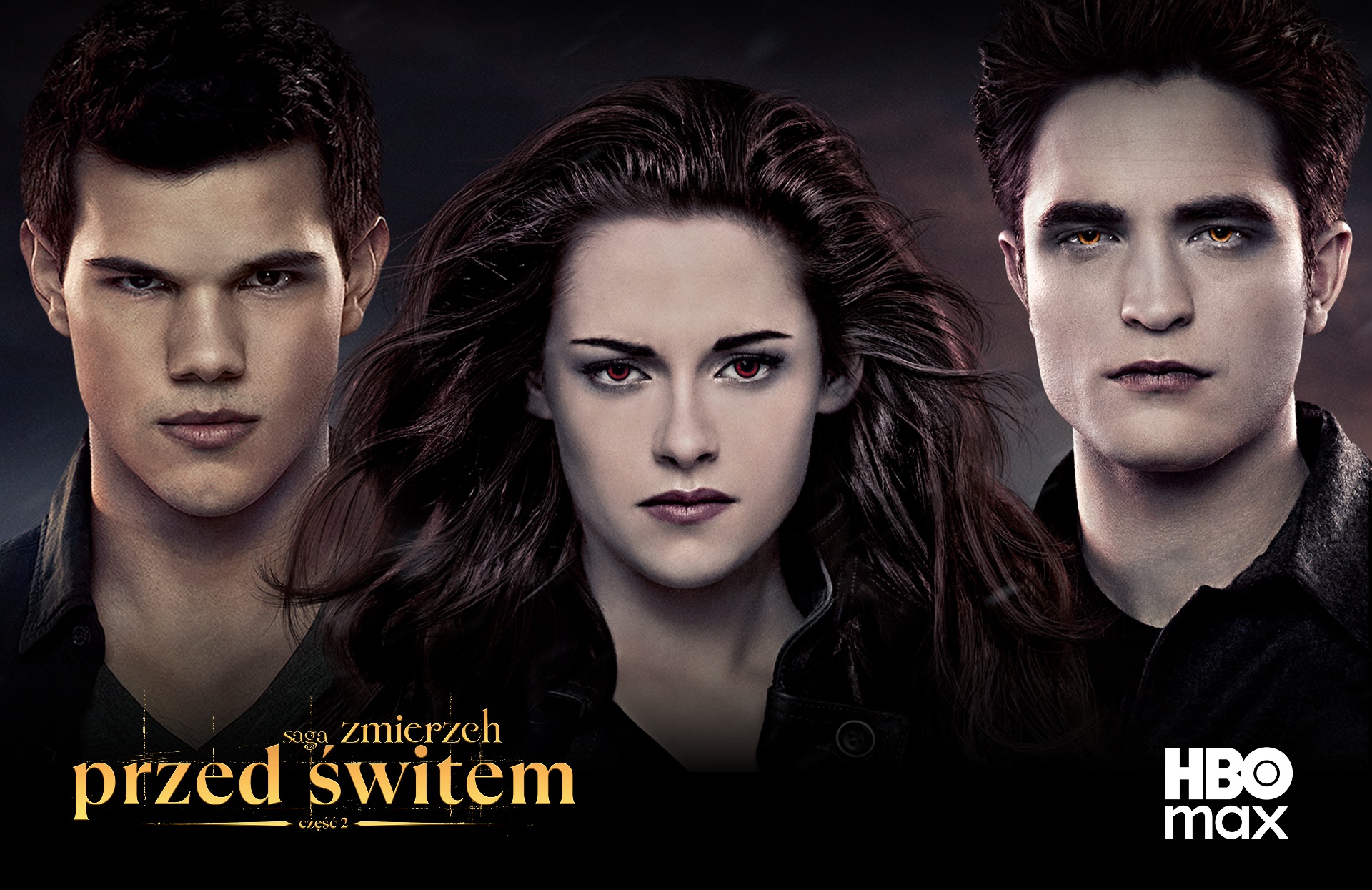 plakat z filmu Saga „Zmierzch”: Przed świtem – część 2, główni bohaterowie