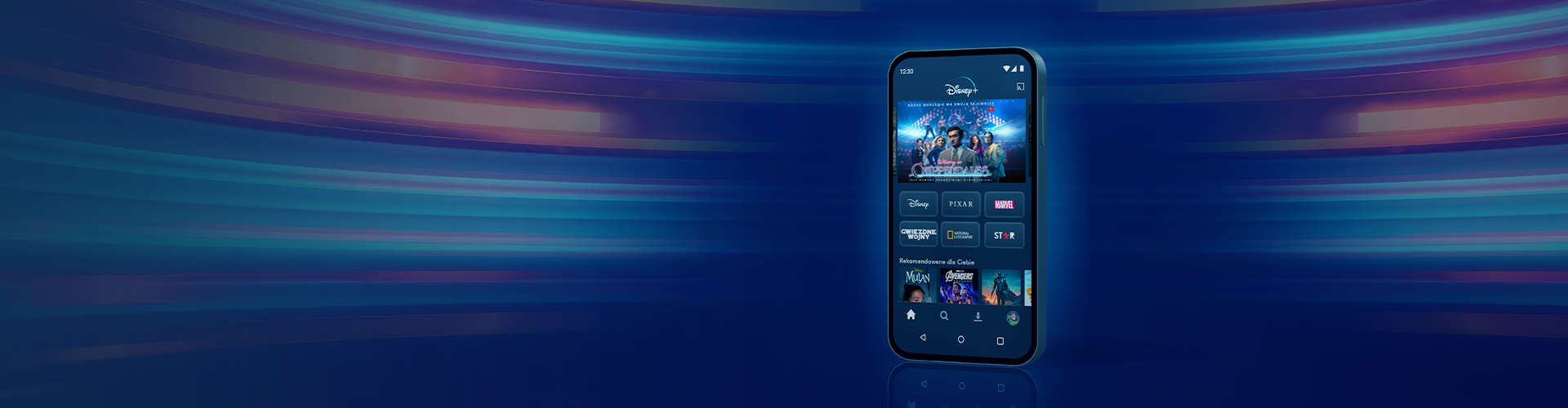 Telefon komórkowy z ofertą Disney Plus