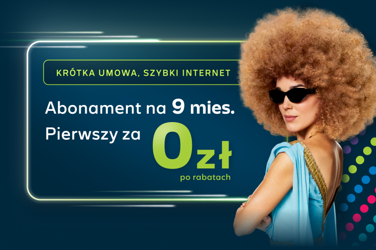 Abonament 0zł prez 6 miesięcy po rabatach